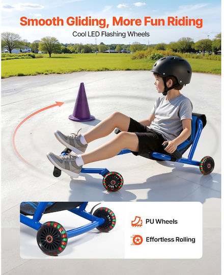 Vevor Kids 3-Wheel Scooter for 4+ Years Blue