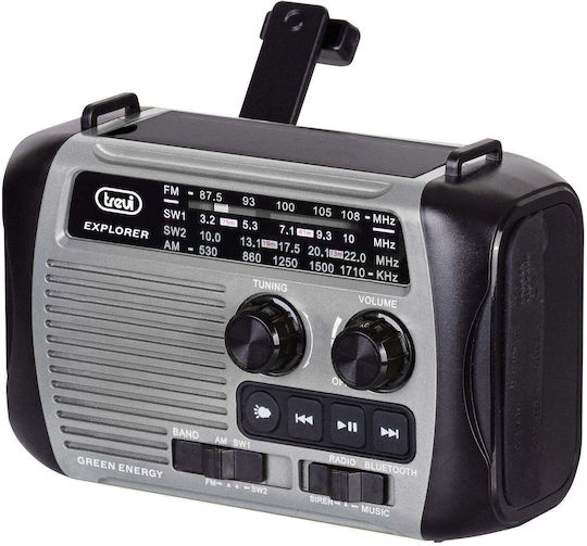 Trevi Trevi RA 7F30 Tabletop Radio Solar with Bluetooth and USB Grey
