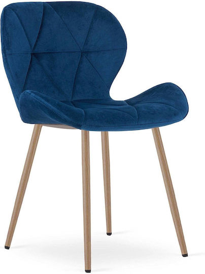 Καρέκλα Τραπεζαρίας 52x47x46εκ. Navy Velvet Καρέκλα Τραπεζαρίας 52x47x46εκ. Navy Velvet