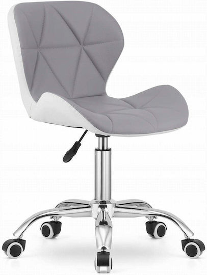Scaun Sala De Mese 56.5x53.5x83.5cm Gri-Alb Scaun Sala De Mese 56.5x53.5x83.5cm Gri-Alb