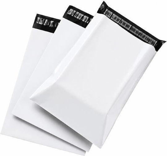 Set Verpackungstaschen Kurier Tasche mit selbstklebender Klappe 50 Stück Weiße 60x80 cm