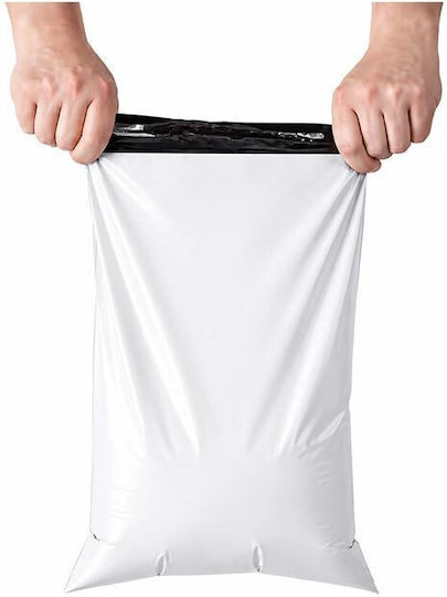 Set Verpackungstaschen Kurier Tasche mit selbstklebender Klappe 50 Stück Weiße 60x80 cm