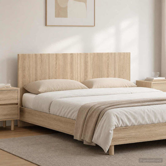 vidaXL Wooden Beige Bed Headboard 180x50cm