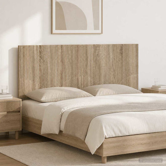 vidaXL Κεφαλάρι Κρεβατιού Ξύλινο Μπεζ 140x50cm
