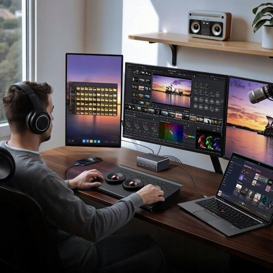 Ugreen CM843 USB-C Docking Station με HDMI/DisplayPort 4K PD Ethernet και σύνδεση 3 Οθονών