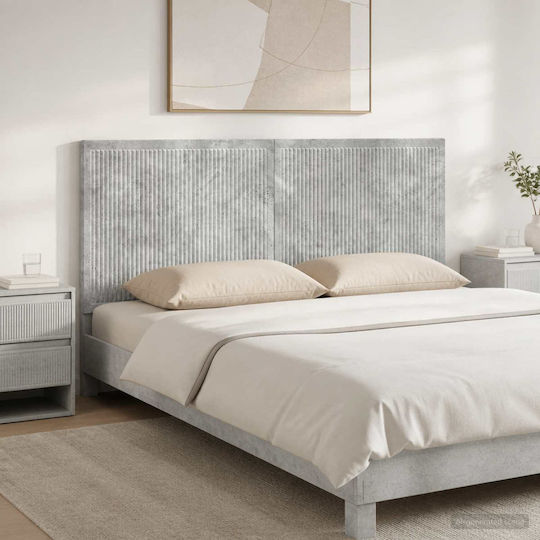 vidaXL Wooden Grey Bed Headboard 140x50cm