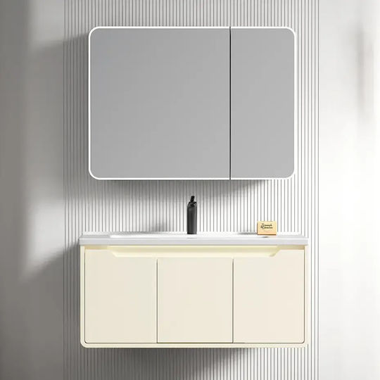 Martin Vanity Unit With Sink & Mirror Soft Lemon