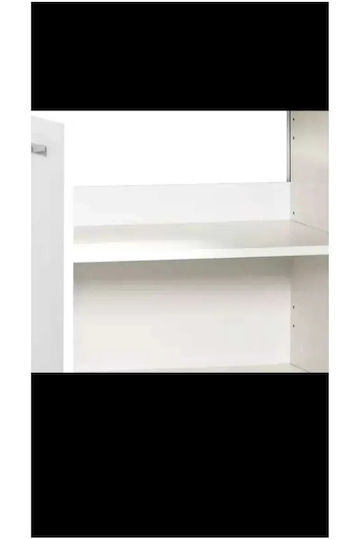 Модерен Баня Шкаф Бял Дъб 50x62x35см