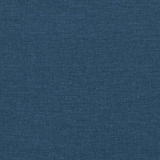 Einzelbett Mit Samt Blau Mit Lattenrost & Matratze 90x200cm