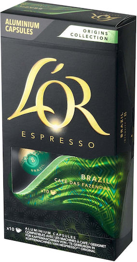 L'Or Espresso Kapseln Karamell Kompatibel mit L'Or Maschine 10 Stück