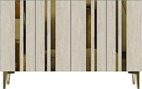 Wooden Sideboard Brown 120x30x75cm