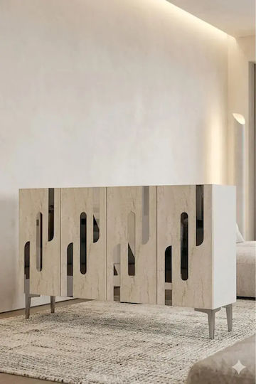 Дървен Буфет Кафяв 120x40x75см