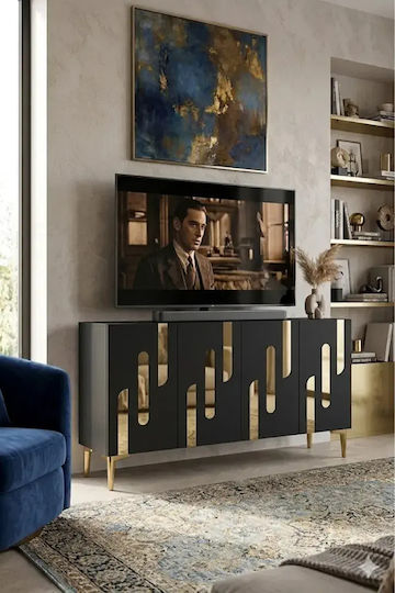 Bufet Din Lemn Ste-021557-V43225 Maro 120x30x75cm