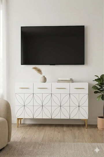 Bufet Din Lemn Ste-021538-V43114 Maro 120x40x75cm