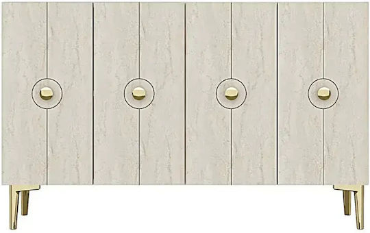 SteweHome Sideboard Holz 120x40x75cm Braun