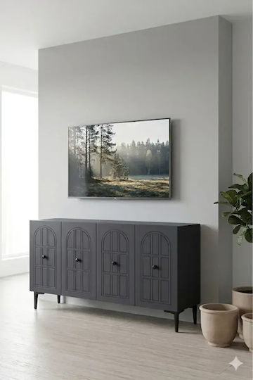 Μπουφές Ξύλινος Καφέ 120x30x75cm