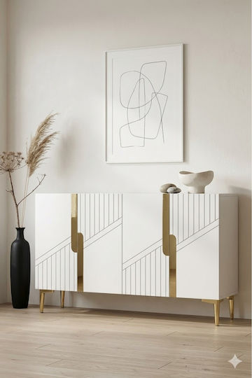 Μπουφές Ξύλινος Καφέ 120x40x75cm