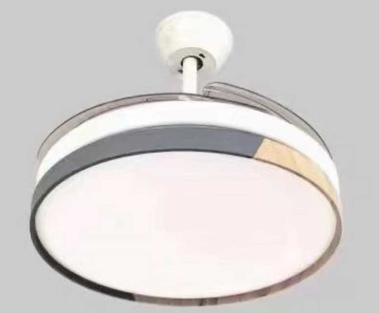 DS-6605 Ceiling Fan 105cm with Silver Light Fixture