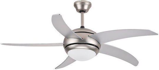 United Deckenventilator 132cm mit Silber Leuchte