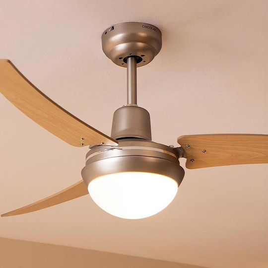 Cecotec EnergySilence Aero 480 Ανεμιστήρας Οροφής 106cm με Φως Καφέ / Ασημί