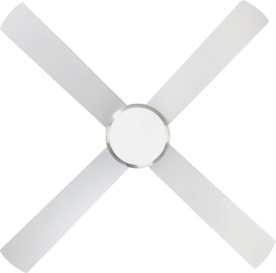 Eglo Varadero Ceiling Fan 122cm with Light Fixture Silver