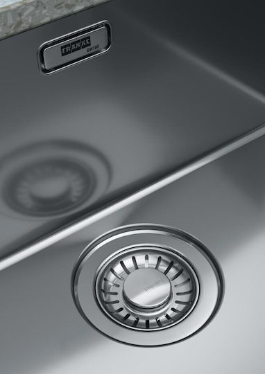 Franke Mythos Myx 160-50-16 Υποκαθήμενος Νεροχύτης Δεξιός Inox Μ72.5xΠ44cm Ασημί