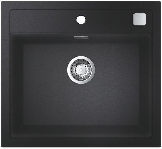 Grohe K700 Unterbauspüle aus Kunstgranit L56 × B51 cm Granite Black