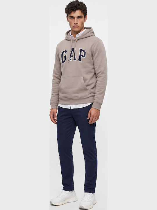 Sweatshirt with Hood Brown