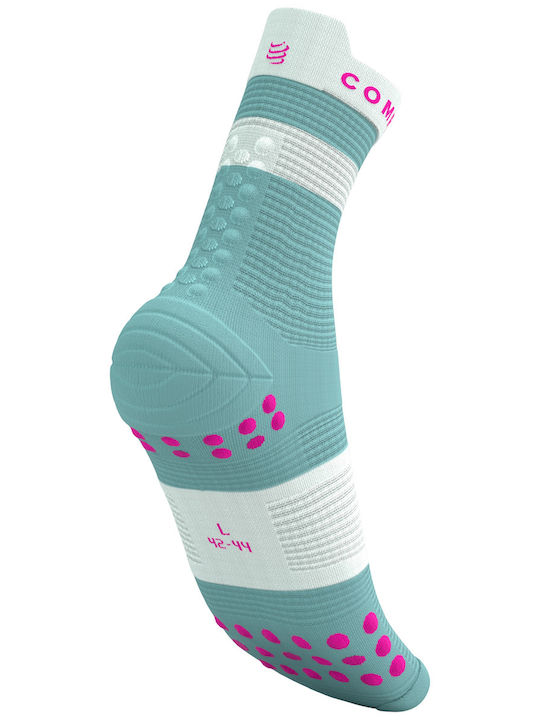 Compressport High Alergare Șosete Turcoaz 1 Pereche