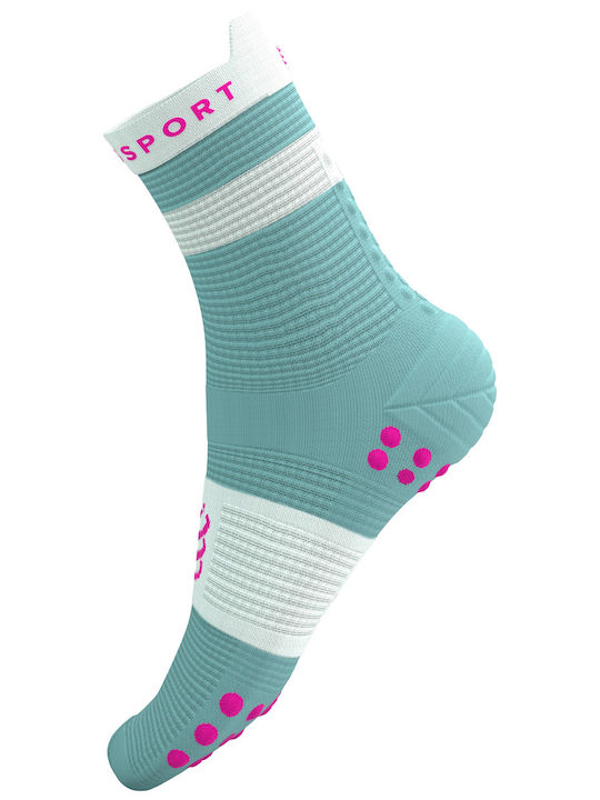 Compressport High Alergare Șosete Turcoaz 1 Pereche