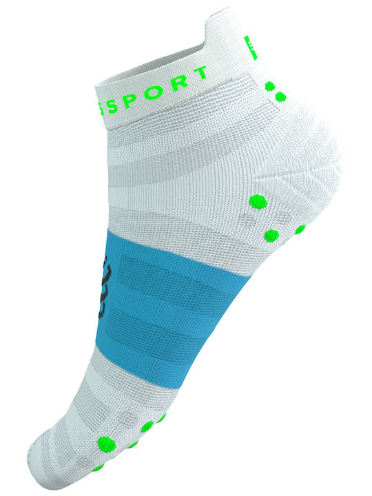 Compressport Ultralight Ciorapi de Alergare Albi 1 Pereche