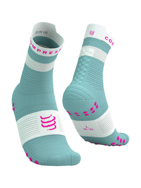 Compressport High Alergare Șosete Turcoaz 1 Pereche