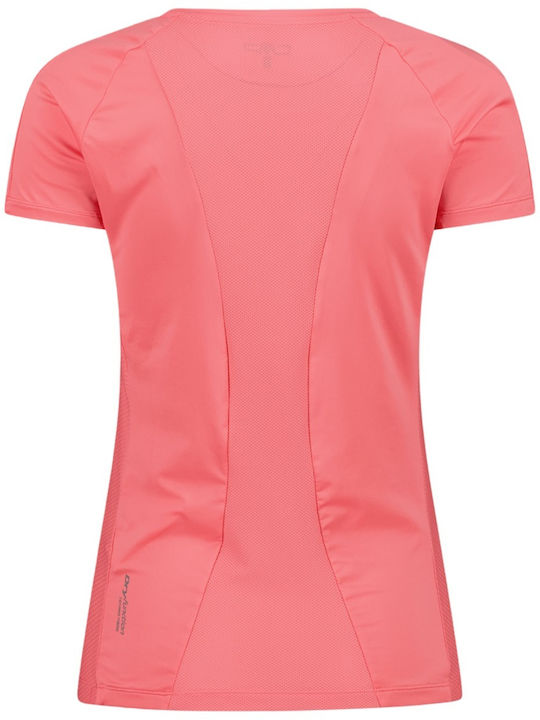 Damen T-shirt Schnell Trocknend Koralle
