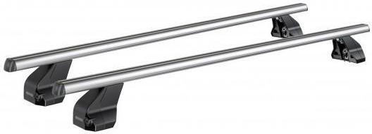 Menabo Menabo Aluminum Car Roof Bars Omega 130cm for Citroen DS4 5D Mk2 2021+ Set with Roof Rack Legs Silver