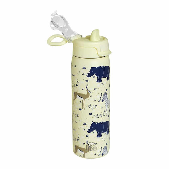 Ecolife Бутилка Термос Неръждаема стомана Без BPA 650ml Ecolife Wildlife Thermos