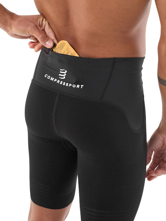 Compressport Șort Termic Pentru Bărbați Compression Negru