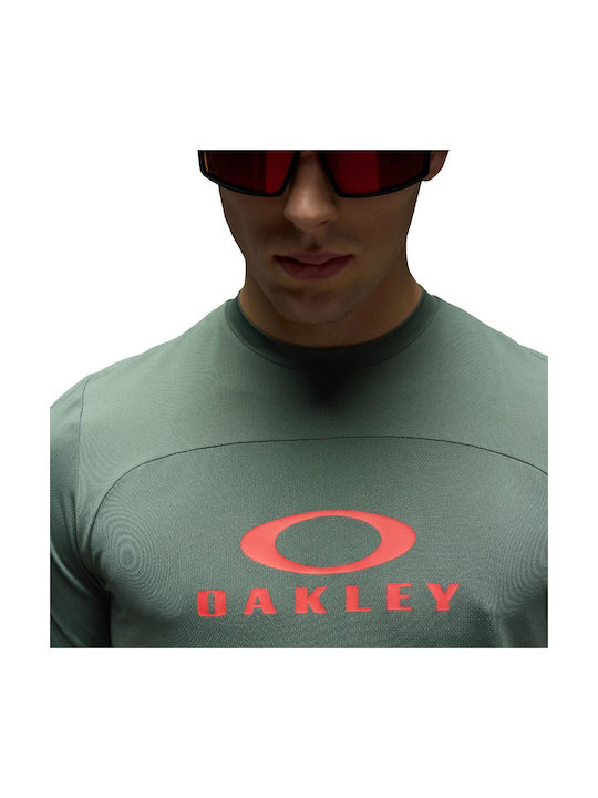 Oakley Men's Short Sleeve Green Cycling Jersey
