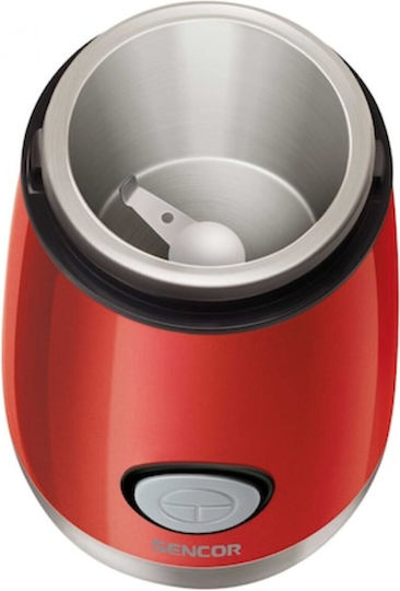 Sencor Electric Coffee Grinder 150W for 60gr Beans Red