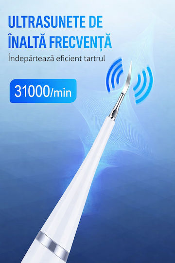 Viacare 6 În 1 Periuță de Dinți Electrică Dispozitiv Ultrasonic Îngrijire Orală Pentru Îndepărtarea Plăcii Bacteriene Petelor de Suprafață Alb