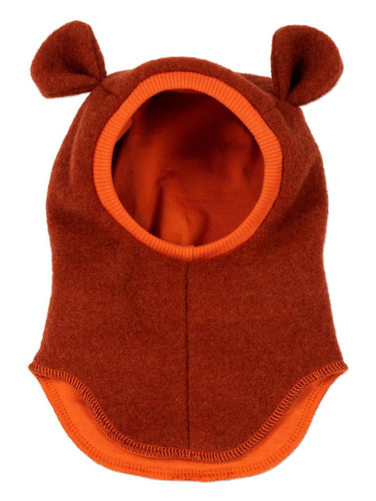 Kinder Beanie Fleece Braun