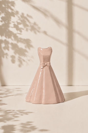 Kaemingk Polyresin Pink Vase 16.2x13.7xH20.8cm