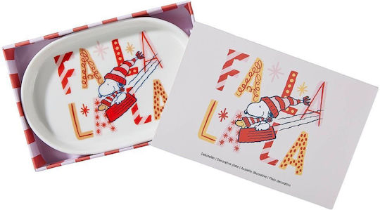 Butlers Peanuts Плитка Овална Порцеланова Бяла Чиния 14x10см