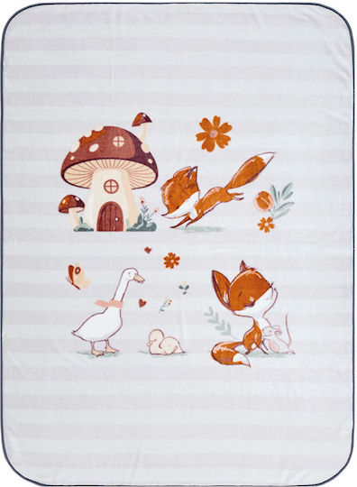 Kentia Samt Kinderdecke Aven 220x160cm