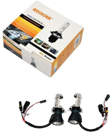 Autolampen H4 Xenon 6000K Kaltes Weiß 35W Menge