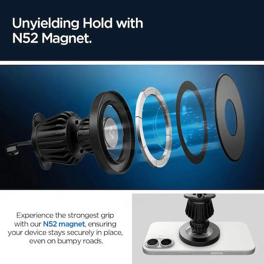 Spigen Suport Auto pentru Telefon cu Magnet Negru