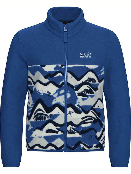 Polar Bluze și Hanorace Pentru Copii Cardigan Cu Buzunare Albastru