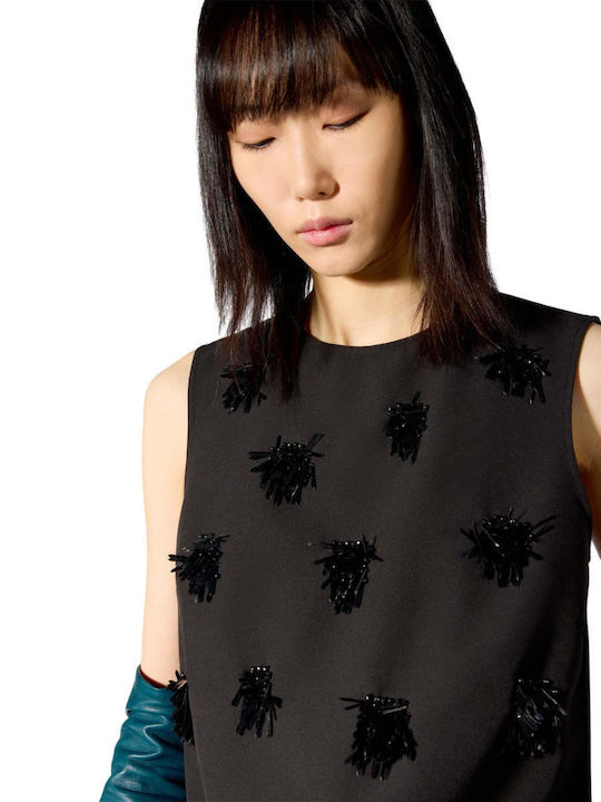Bluza Damă Fără Mâneci Neagră