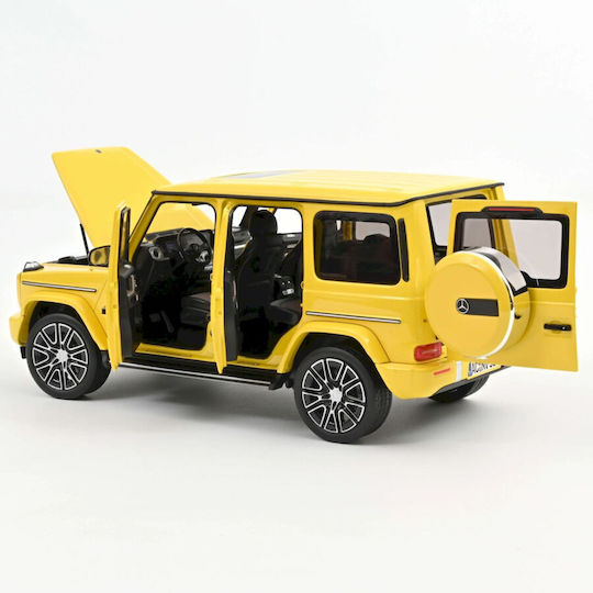Model Mașină Mercedes-Benz G-Class 2024 Galben Soare Scara 1:18