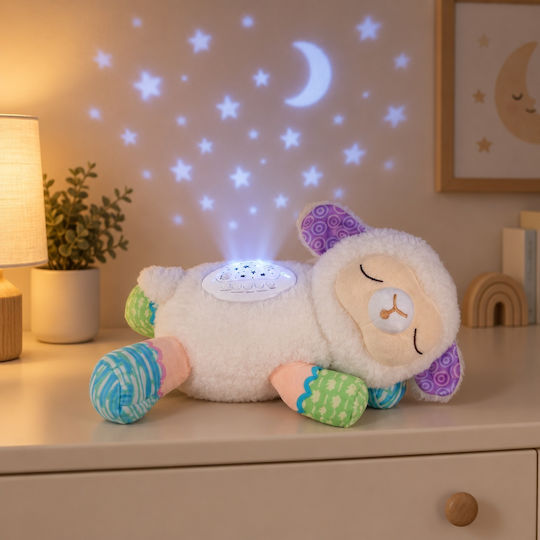 Velve Jucărie de Somn din Țesătură cu Lumină și Senzor de Plâns