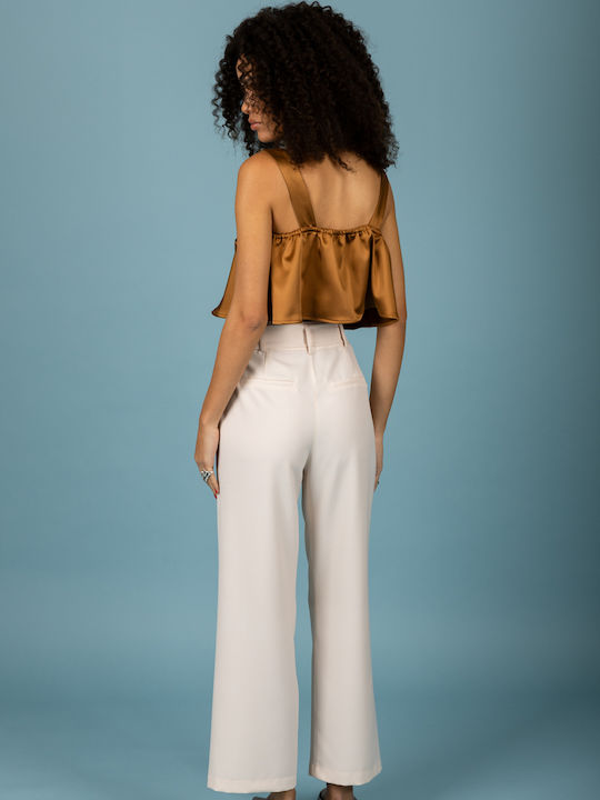 Women's Crop Top Bronze